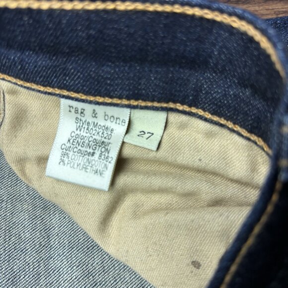 rag & bone Jean Skinny Jeans Dark Wash Women’s 27 - Picture 7 of 12